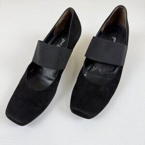 Paul Green Pumps Black Suede Mary Jane Heels
